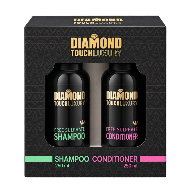 Diamond Touch Home Care KIT Shampoo 250ml + Conditioner 250ml BOXED - NEW!