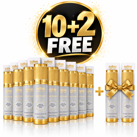 10+2 FREE DIAMOND TOUCH LUXURY HAIR SERUM 50ML
